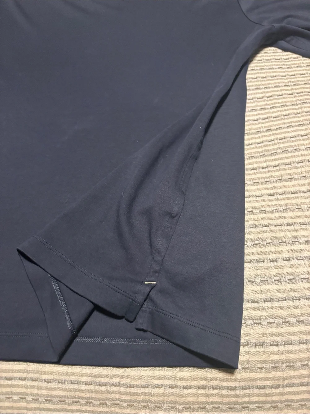 Banana Republic Navy Long-Sleeve Crew Neck Tee